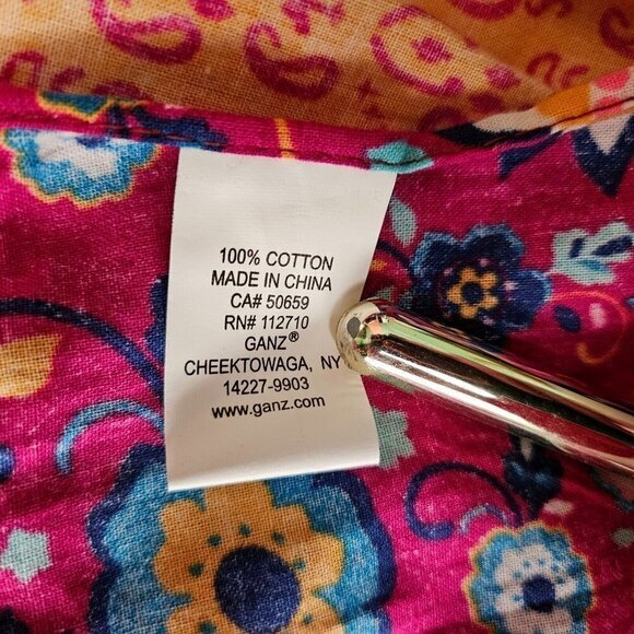 Waist Apron Floral‎ Pattern Polka Dot Layered Gathered Colorful Cotton Half New - Picture 4 of 5